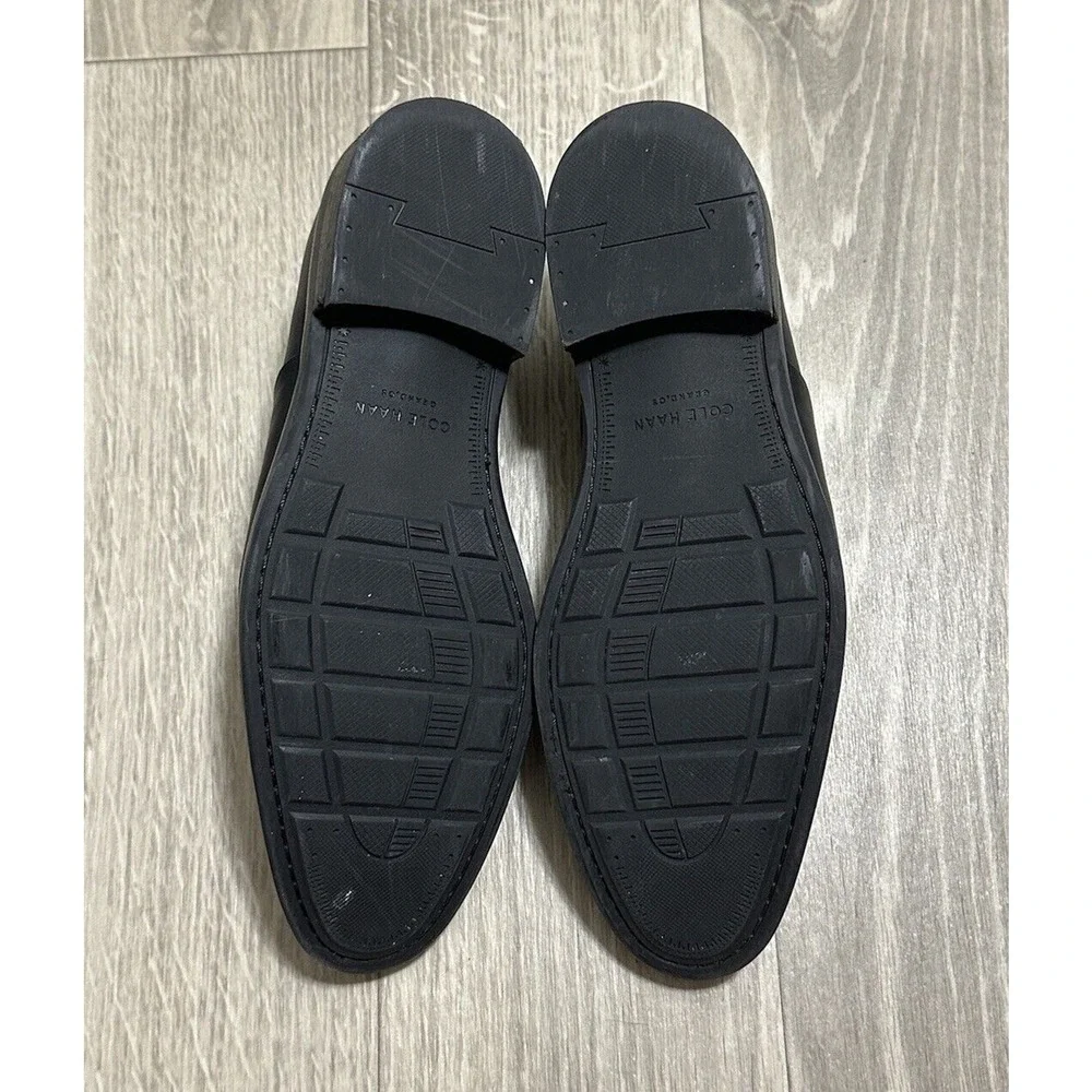 Cole Haan Warren Apron Toe British Oxfords Black Dress Shoes Men's Sz 10.5